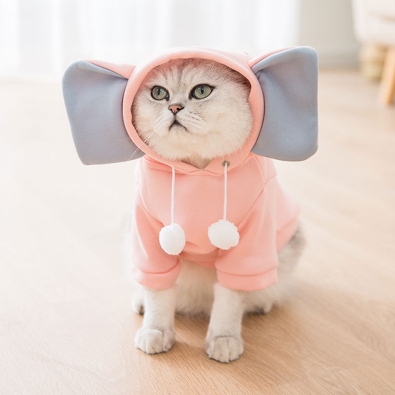 Funny Cat Clothes - Thin Velvet Elephant Dress