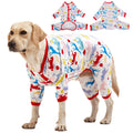 LovinPet Giant Large Dog Pajamas Large Dog Surgical Recovery Shirt Lightweight Pullover Dog Pajamas Large Breed Dog Jammies Pet PJs/Medium