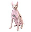 Sphynx Cat Clothes Hairless Cat Warm Fleece Vest Elastic Winter Sweater Outfit Pet Clothes for Sphynx Cat Coat for Cats and Small Dogs Apparel Hairless cat Shirts Sweaters (Pink Large)