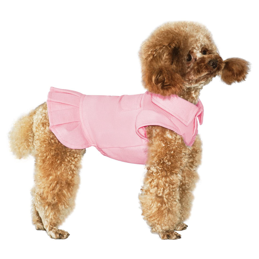 Topkins Dog Dresses Puppy Sports Dresses for Small Dogs Girl Dog Sundress Costume with Pleated Hem Suitable for Spring Summer Autumn (Pink)