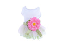 Clopon Girl Dog Clothes Cat Tutu Dresses for Christmas Winter Poodle Dress Cute Dog Outfits Kitten Clothes M